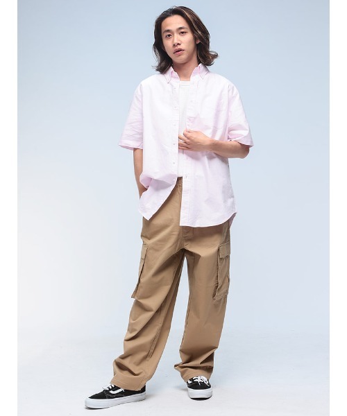 SAKAZEN(サカゼン)の「CREW ナチュラルストレッチ ボタンダウン 半袖 オックスシャツ(シャツ/ブラウス・メンズ・サックスブルー/ホワイト/ピンク/ネイビー・M/L/LL)」の6枚目の写真