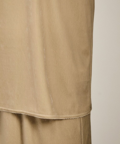 SALON adam et rope'（サロン アダム エ ロペ）の「トリアセベロアボックスTシャツ［セットアップ対応］（Tシャツ/カットソー・レディース・ベージュ/ブラック・FREE）」の17枚目の写真