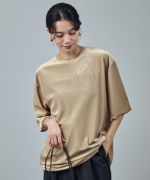 トリアセベロアボックスTシャツ［セットアップ対応］（Tシャツ