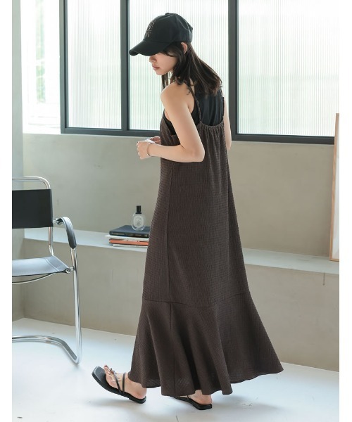 リボン カットジャガード コンビ ワンピース ‐ウォッシャブル‐ 新作　2025 リボン カットジャガード コンビ ワンピース ‐ウォッシャブル