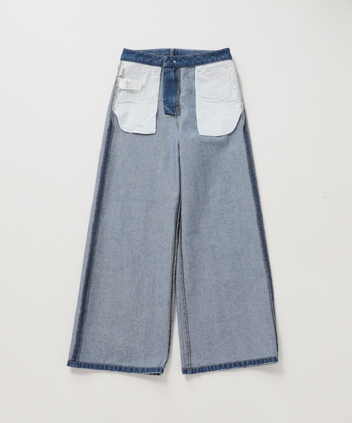 U by SPICK&SPAN(ユーバイスピックアンドスパン)の「グリッタールーズバギーデニム(デニムパンツ・レディース・ブルー・36/38/34)」の19枚目の写真