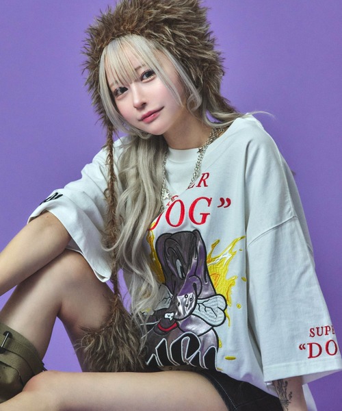GALFYガルフィー　カットソー　フリーサイズ セール】『GALFY/ガルフィー』SUPER DOG Tee（Tシャツ