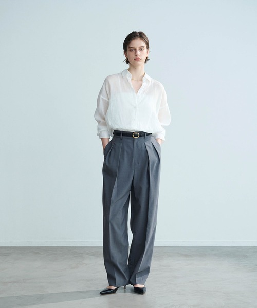 N.O.R.C（ノーク）の「麻シアーシャツ（シャツ/ブラウス・レディース・ピンク/ブラウン/オフホワイト/ブラック・フリー）」の14枚目の写真