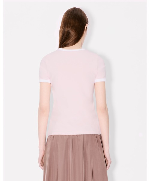 KENZO（ケンゾー）の「'Boke Flower 2.0' エンブロイダリー リブ Tシャツ（Tシャツ/カットソー・レディース・ピンク系その他・SMALL/MEDIUM/LARGE）」の3枚目の写真