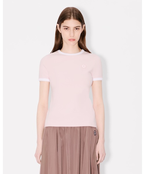 KENZO（ケンゾー）の「'Boke Flower 2.0' エンブロイダリー リブ Tシャツ（Tシャツ/カットソー・レディース・ピンク系その他・SMALL/MEDIUM/LARGE）」の2枚目の写真
