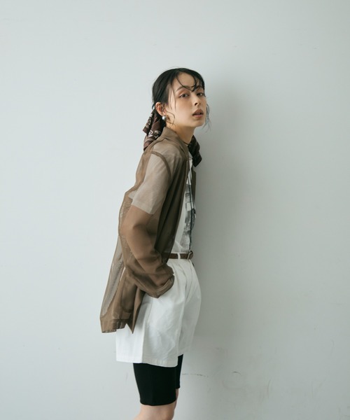 メッシュシアーテーラードJK（テーラードジャケット）｜Trish