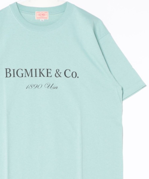 BIG MIKE(ビッグマイク)の「BIG MIKE ビッグマイク ラグジュアリー ロゴ プリント 半袖Tシャツ // 102528601(Tシャツ/カットソー・メンズ・スカイブルー/ブラック・MEDIUM/LARGE/X-LARGE)」の9枚目の写真