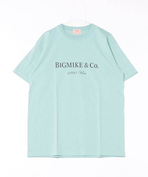 BIG MIKE(ビッグマイク)の「BIG MIKE ビッグマイク ラグジュアリー ロゴ プリント 半袖Tシャツ // 102528601(Tシャツ/カットソー・メンズ・スカイブルー/ブラック・MEDIUM/LARGE/X-LARGE)」の10枚目の写真