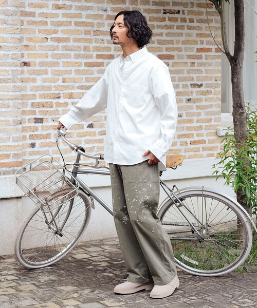 B:MING by BEAMS（ビーミングバイビームス）の「ペイント ベイカー パンツ（その他パンツ・メンズ・ブラック/オリーブ・S/M/L/XL）」の21枚目の写真