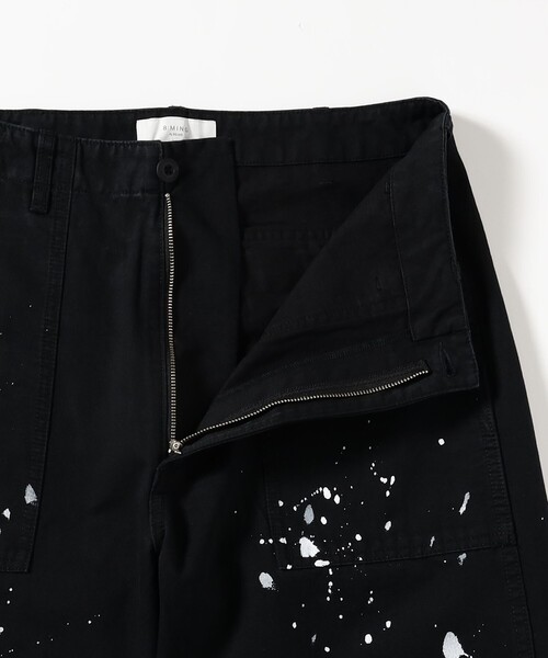 B:MING by BEAMS（ビーミングバイビームス）の「ペイント ベイカー パンツ（その他パンツ・メンズ・ブラック/オリーブ・S/M/L/XL）」の5枚目の写真