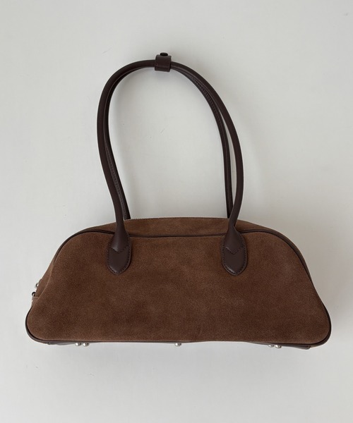 CANAL JEAN（キャナルジーン）の「diggity　スウェードボストンバッグ（ボストンバッグ・レディース・ブラウン・ONE SIZE）」の2枚目の写真