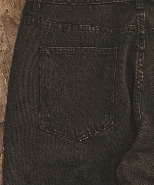 ALL RUNS(オールランズ)の「Washed Vintage-Like Denim Pants / ウォッシュ加工 ヴィンテージライクデニムパンツ メンズ 秋物 秋服 2026年秋冬(デニムパンツ・メンズ・ブラック/ライトブルー・M/L)」の17枚目の写真