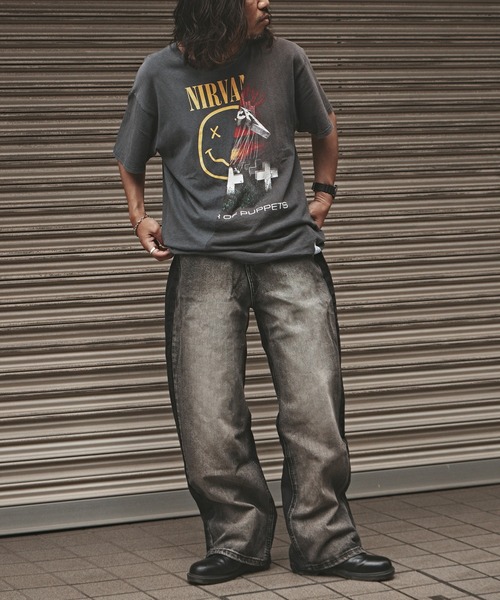ALL RUNS(オールランズ)の「Washed Vintage-Like Denim Pants / ウォッシュ加工 ヴィンテージライクデニムパンツ メンズ 秋物 秋服 2026年秋冬(デニムパンツ・メンズ・ブラック/ライトブルー・M/L)」の22枚目の写真