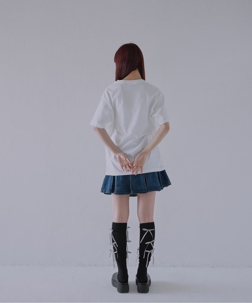 Uenui（ウニュイ）の「【 cunii 】 ステッチスター刺繍Tシャツ（Tシャツ/カットソー・レディース・ホワイト・FREE）」の13枚目の写真