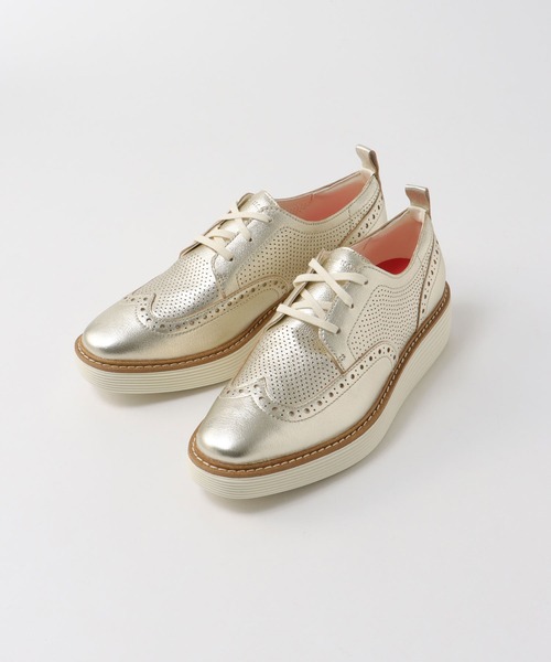COLE HAAN(コールハーン)の「【COLE HAAN/コールハーン】Platform Wingtip Oxford(ドレスシューズ・レディース・ゴールド・24.0cm/23.5cm/24.5cm)」の2枚目の写真