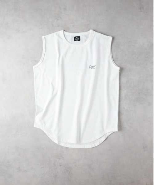 CAMP7(キャンプセブン)の「CAMP7(キャンプ7)【ONE OCEAN】プリントノースリーブTシャツ(タンクトップ・メンズ・ブラック/ホワイト・L/XL/M)」の10枚目の写真