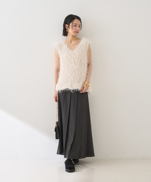 セール】プリーツロングスカート（スカート）｜Rouge vif（ルージュ