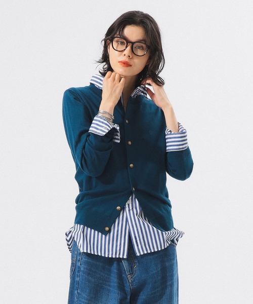 BEAMS BOY（ビームスボーイ）の「【2/5再値下げ】12ゲージ BB エンブロイダリー カーディガン（カーディガン/ボレロ・レディース・ブルー/ミント/チャコールグレー/レッド・1/2）」の3枚目の写真