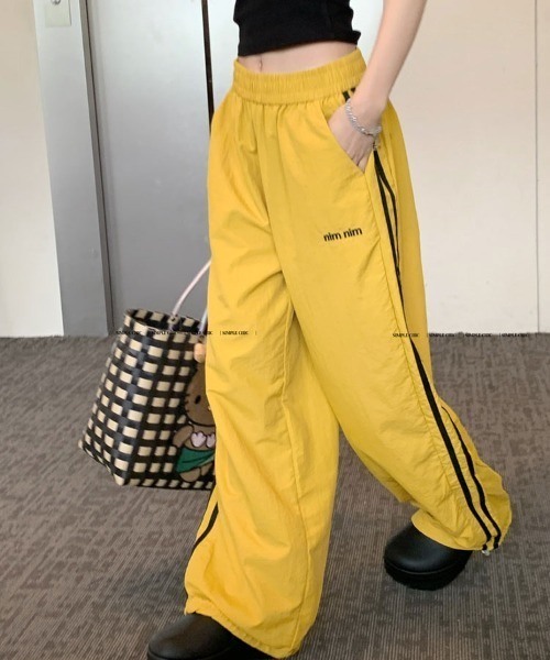 SallyLunn（サリーラン）の「サイドストライプイージーパンツ（その他パンツ・レディース・ホワイト/ネイビー/ブラック/イエロー・LARGE/MEDIUM）」の13枚目の写真