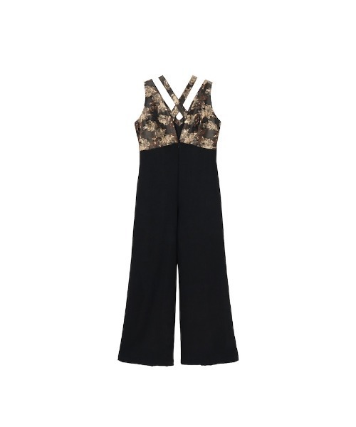 ⭐️激レア⭐️ニードルス ジャンプスーツ シャドーチェックオールインワン つなぎ L Cross Neck Jacquard Jumpsuits/クロスネックジャガードジャンプ