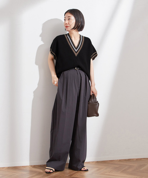 journal standard L'essage(ジャーナルスタンダードレサージュ)の「ラインベスト(ベスト・レディース・ブラック/アイボリー・FREE)」の20枚目の写真