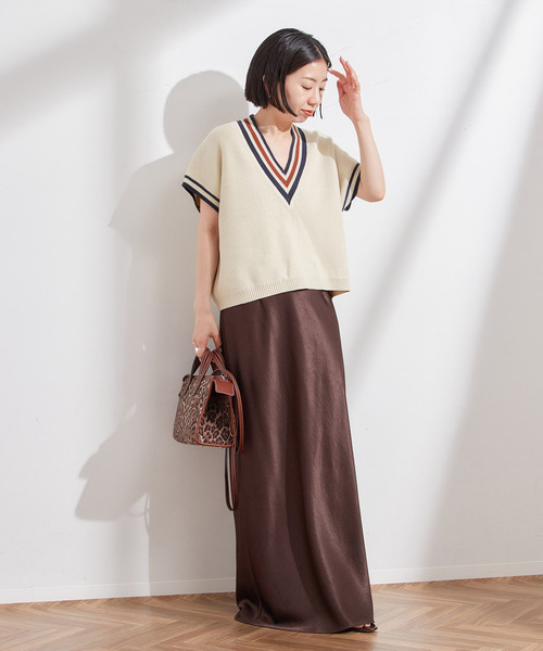 journal standard L'essage(ジャーナルスタンダードレサージュ)の「ラインベスト(ベスト・レディース・ブラック/アイボリー・FREE)」の15枚目の写真