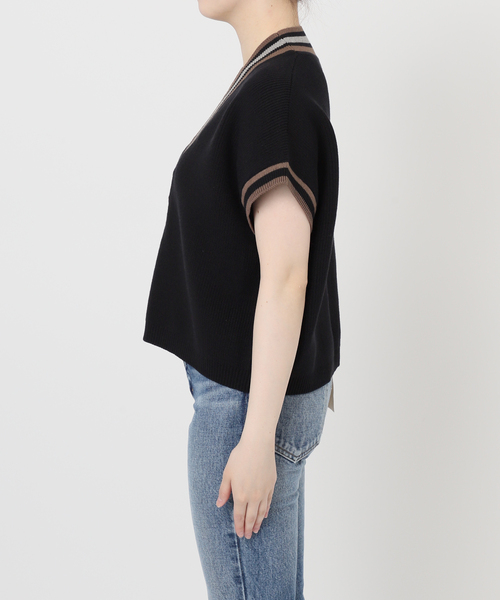 journal standard L'essage(ジャーナルスタンダードレサージュ)の「ラインベスト(ベスト・レディース・ブラック/アイボリー・FREE)」の10枚目の写真