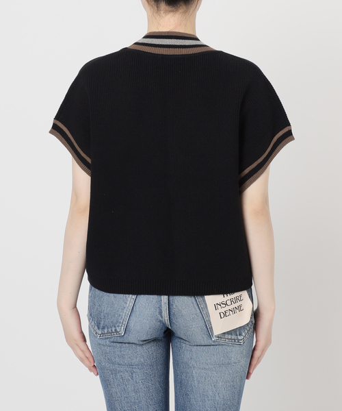 journal standard L'essage(ジャーナルスタンダードレサージュ)の「ラインベスト(ベスト・レディース・ブラック/アイボリー・FREE)」の9枚目の写真