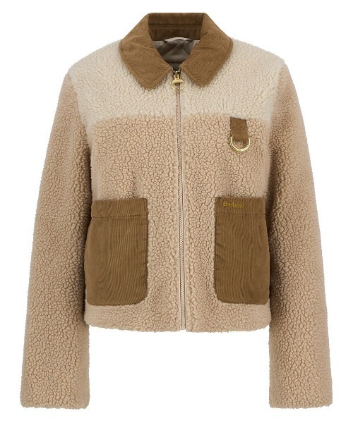Barbour(バブアー)の「Malena クロップド フリース(レディース)(ブルゾン・レディース・ベージュ/オリーブ・8/10)」の12枚目の写真