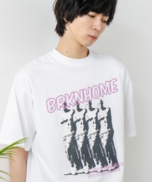【brknhome/ブロークンホーム】アーティスティック オーバーサイズ プリントTシャツ