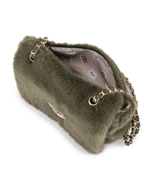PAUL & JOE ACCESSOIRES(ポールアンドジョーアクセソワ)の「PAUL & JOE ACCESSOIRES (ポール&ジョーアクセソワ)ミニショルダーバッグ PJA-B1282 ファーヌネット(ショルダーバッグ・レディース・ブラウン/グリーン・FREE)」の14枚目の写真