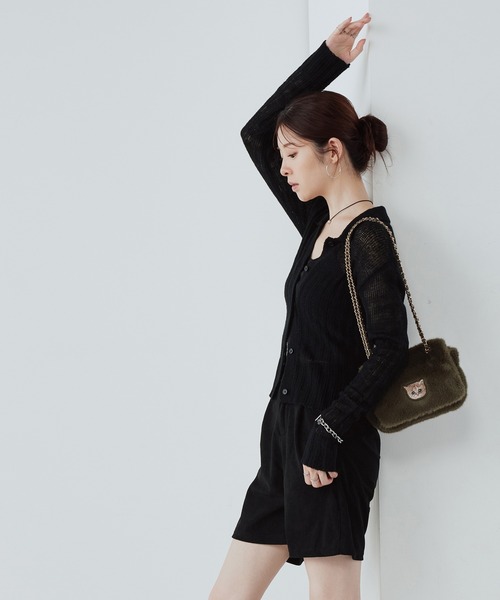 PAUL & JOE ACCESSOIRES(ポールアンドジョーアクセソワ)の「PAUL & JOE ACCESSOIRES (ポール&ジョーアクセソワ)ミニショルダーバッグ PJA-B1282 ファーヌネット(ショルダーバッグ・レディース・ブラウン/グリーン・FREE)」の16枚目の写真