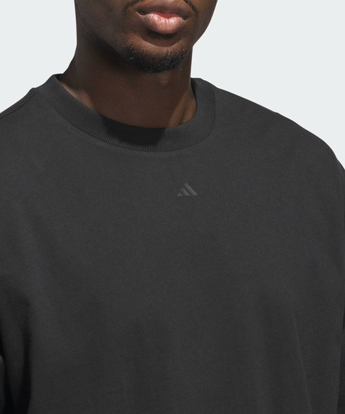 adidas(アディダス)の「アディダス バスケットボール 長袖Tシャツ(ジェンダーニュートラル) / ロンT / アディダス adidas(Tシャツ/カットソー・メンズ・ブラック・LARGE/3XL/XX-LARGE/X-SMALL/X-LARGE/SMALL/MEDIUM)」の5枚目の写真