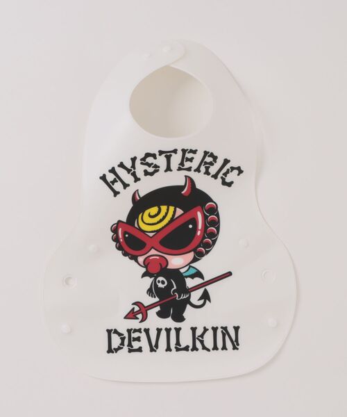 HYSTERIC MINI（ヒステリックミニ）の「DEVILKIN お食事エプロン（その他ベビー用品・キッズ・ホワイト・FREE）」の3枚目の写真