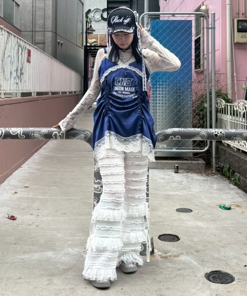 Candy Stripper（キャンディストリッパー）の「CND LINGERIE MINI ドレス（ワンピース・レディース・ネイビー/アイボリー/ライトブルー/ブラック・FREE）」の13枚目の写真