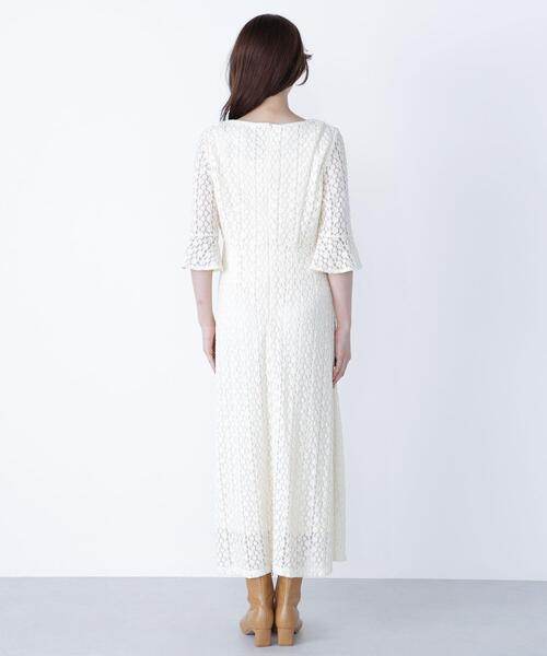 NATURAL BEAUTY BASIC(ナチュラルビューティーベーシック)の「◇レースフレアワンピース(ワンピース・レディース・オフホワイト/ダークブラウン・MEDIUM/P/S)」の16枚目の写真