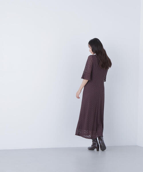 NATURAL BEAUTY BASIC（ナチュラルビューティーベーシック）の「◇レースフレアワンピース（ワンピース・レディース・オフホワイト/ダークブラウン・MEDIUM/P/S）」の14枚目の写真