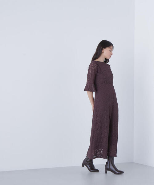 NATURAL BEAUTY BASIC（ナチュラルビューティーベーシック）の「◇レースフレアワンピース（ワンピース・レディース・オフホワイト/ダークブラウン・MEDIUM/P/S）」の16枚目の写真