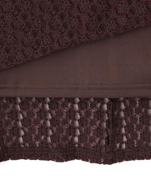 NATURAL BEAUTY BASIC（ナチュラルビューティーベーシック）の「◇レースフレアワンピース（ワンピース・レディース・オフホワイト/ダークブラウン・MEDIUM/P/S）」の17枚目の写真