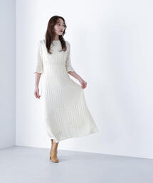 【新品・未使用】NATURAL BEAUTY レースが素適な　ワンピース　15 NATURAL BEAUTY BASIC（ナチュラルビューティーベーシック）の