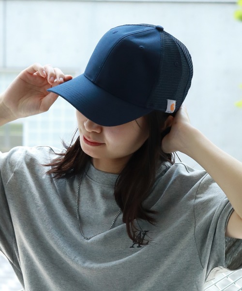 Carhartt（カーハート）の「【carhartt/カーハート】RUGGED PROFESSIONAL SERIES CANVAS MESH BACK CAP/メッシュキャップ（キャップ・メンズ・ブラック/チャコール/ダークカーキ/ネイビー・FREE）」の8枚目の写真