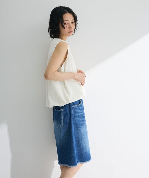 Petit fleur（プチフルール）の「・Petit Fleur バルーンノースリーブプルオーバー（Tシャツ/カットソー・レディース・ブラウン/テラコッタ/チャコールグレー/オフホワイト・FREE）」の14枚目の写真