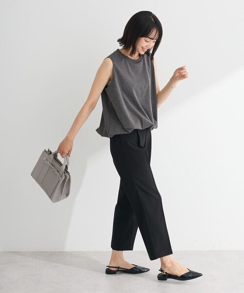 Petit fleur（プチフルール）の「・Petit Fleur バルーンノースリーブプルオーバー（Tシャツ/カットソー・レディース・ブラウン/テラコッタ/チャコールグレー/オフホワイト・FREE）」の16枚目の写真