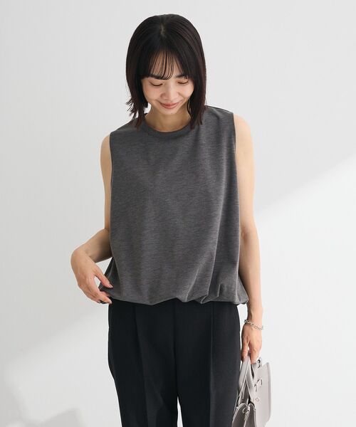 Petit fleur（プチフルール）の「・Petit Fleur バルーンノースリーブプルオーバー（Tシャツ/カットソー・レディース・ブラウン/テラコッタ/チャコールグレー/オフホワイト・FREE）」の18枚目の写真