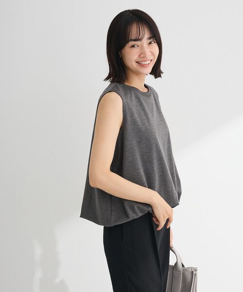 Petit fleur（プチフルール）の「・Petit Fleur バルーンノースリーブプルオーバー（Tシャツ/カットソー・レディース・ブラウン/テラコッタ/チャコールグレー/オフホワイト・FREE）」の19枚目の写真