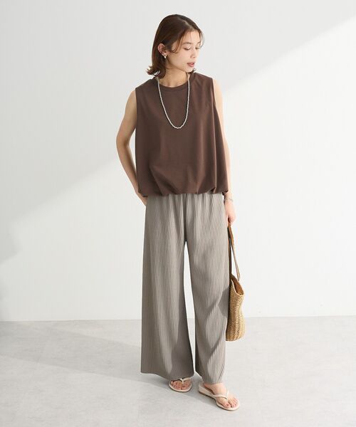 Petit fleur（プチフルール）の「・Petit Fleur バルーンノースリーブプルオーバー（Tシャツ/カットソー・レディース・ブラウン/テラコッタ/チャコールグレー/オフホワイト・FREE）」の22枚目の写真