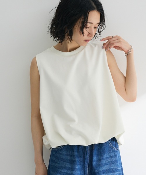 Petit fleur（プチフルール）の「・Petit Fleur バルーンノースリーブプルオーバー（Tシャツ/カットソー・レディース・ブラウン/テラコッタ/チャコールグレー/オフホワイト・FREE）」の2枚目の写真