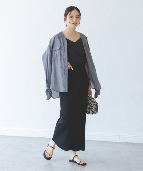 Noble（ノーブル）の「《WEB限定追加》トタンテレコタイトスカート18（スカート・レディース・ブラック/ブラウン/グレー・36/38/40）」の8枚目の写真