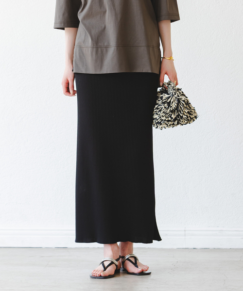 Noble（ノーブル）の「《WEB限定追加》トタンテレコタイトスカート18（スカート・レディース・ブラック/ブラウン/グレー・36/38/40）」の14枚目の写真