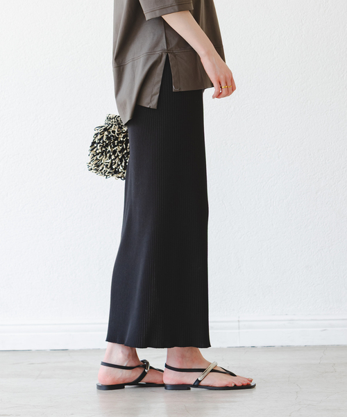 Noble（ノーブル）の「《WEB限定追加》トタンテレコタイトスカート18（スカート・レディース・ブラック/ブラウン/グレー・36/38/40）」の15枚目の写真